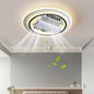 Invisible Bladeless Ceiling Fan LED Remote Control Living Room Dimmable Bladeless Fan Lamp