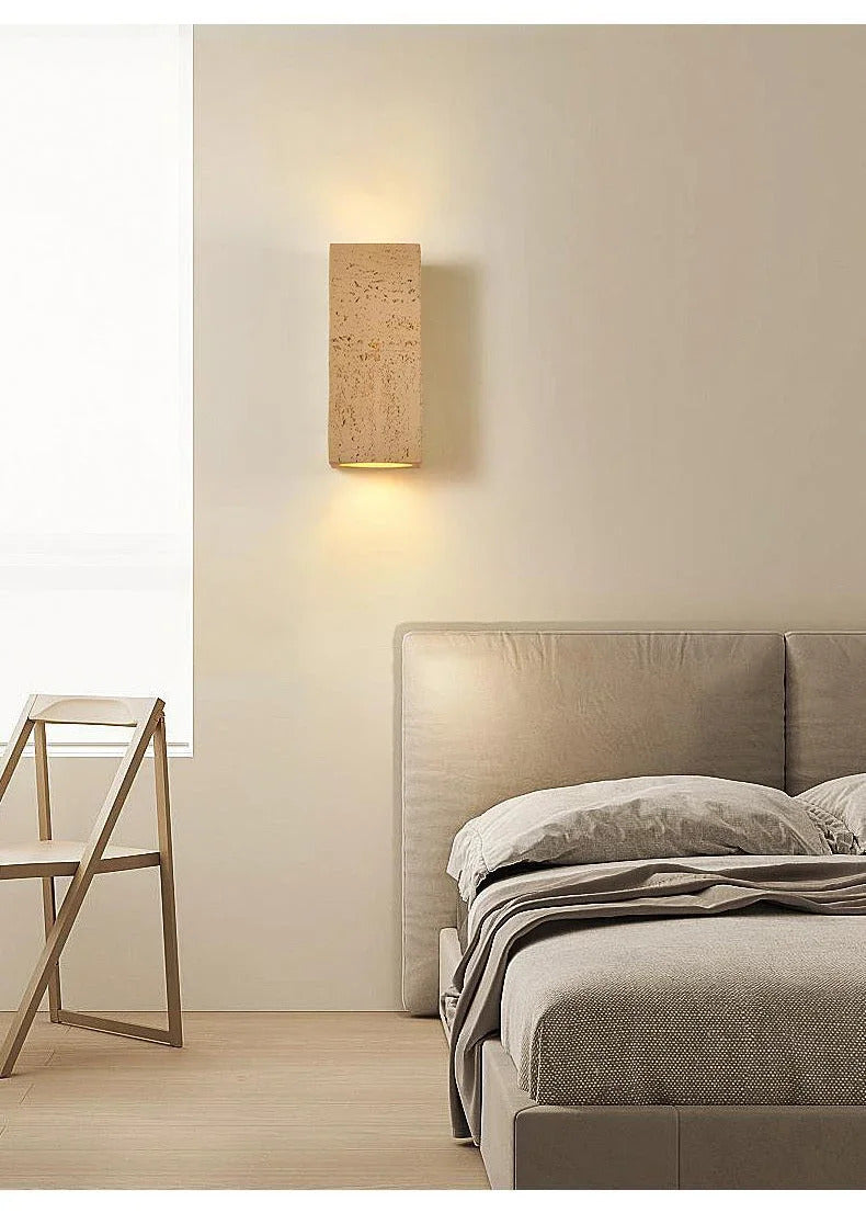 Nordic cave stone wall lamp Square outdoor cement Wall Lamp LED Sconce