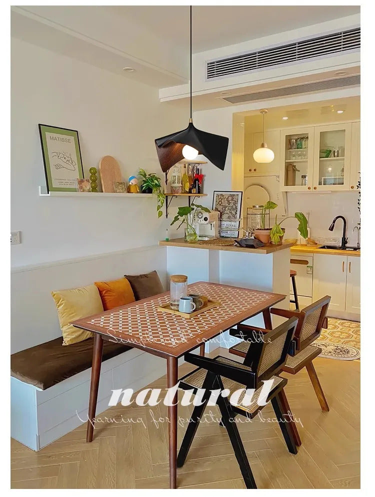 Candeeiro suspenso retro japonês de design exclusivo para restaurantes, mesa de jantar redonda moderna e minimalista, candeeiro suspenso artístico para balcão de bar. 