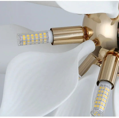 Nordic Petal chandelier Luxury Ceramic Pendant Lamp