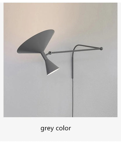 Modern Minimalist Wall Light LED Marseille Italian Designer Swing Arm Adjustable Wall lamp