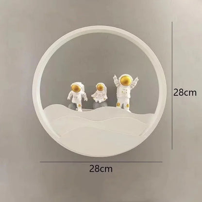 Modern Kids Room Ceiling Fan Light Cartoon Moon Astronaut children bedroom hanging Light