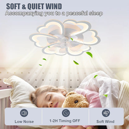 Living Room Ceiling Electric Fan Nordic Art Ceiling Fan Lamps