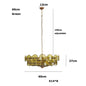 Lorenzo Chandelier Vintage French Living Room Hanging Lamp Orange Chandelier