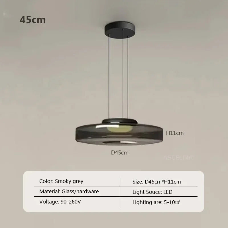 Nordic LED Glass Chandelier for Restaurant Bedroom Dining Room Table Glass Pendant Lights  Home Decoration