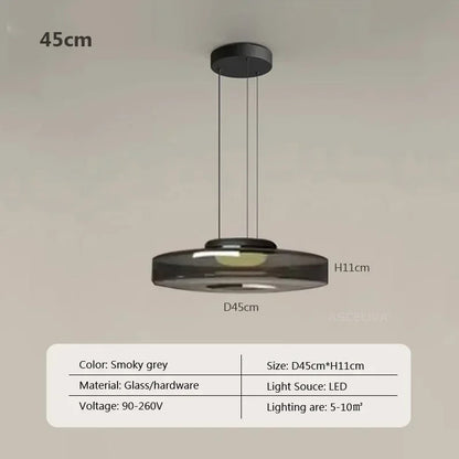 Nordic LED Glass Chandelier for Restaurant Bedroom Dining Room Table Glass Pendant Lights  Home Decoration