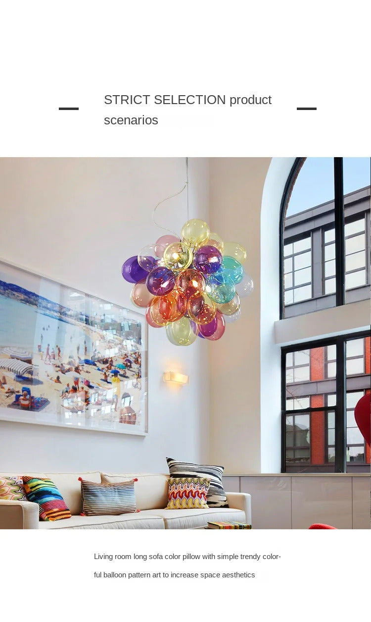 Gross glass bubble Pendant lamp bedroom kitchen island light