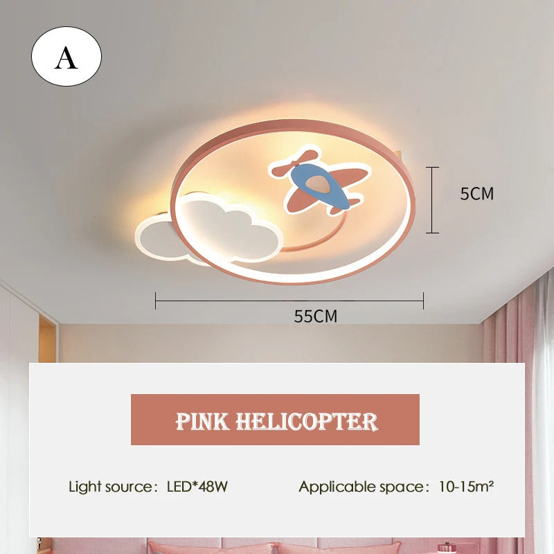 Children's Room Baby Room Ceiling Light LED Warm Boy Girl Bedroom Ceiling Lamps