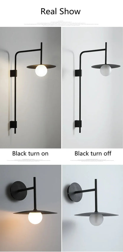 Nordic wall light living room Modern Minimalist Creative mirror wall Wall Lamp