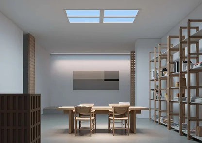 Blue sky ceiling light Kids room semi flush mount ceiling light