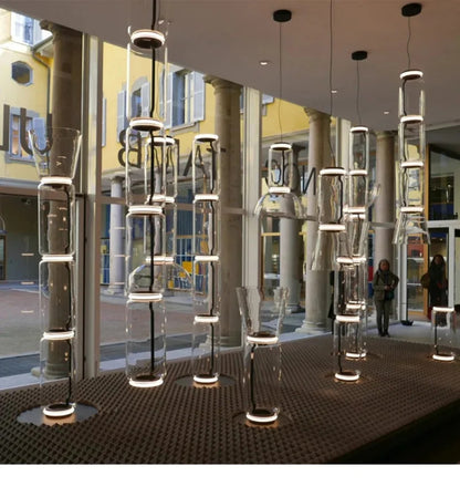 Italian Designer Glass Lampshade Pendant Light Minimalist LED Chandelier for Living Room Dining Table Home Decor