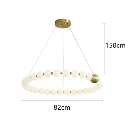 Nordic Ring LED Chandelier Dimmable Acrylic for Living Room Center Table Bedroom Hall Pendant Lamps Home Decor Lusters Fixture