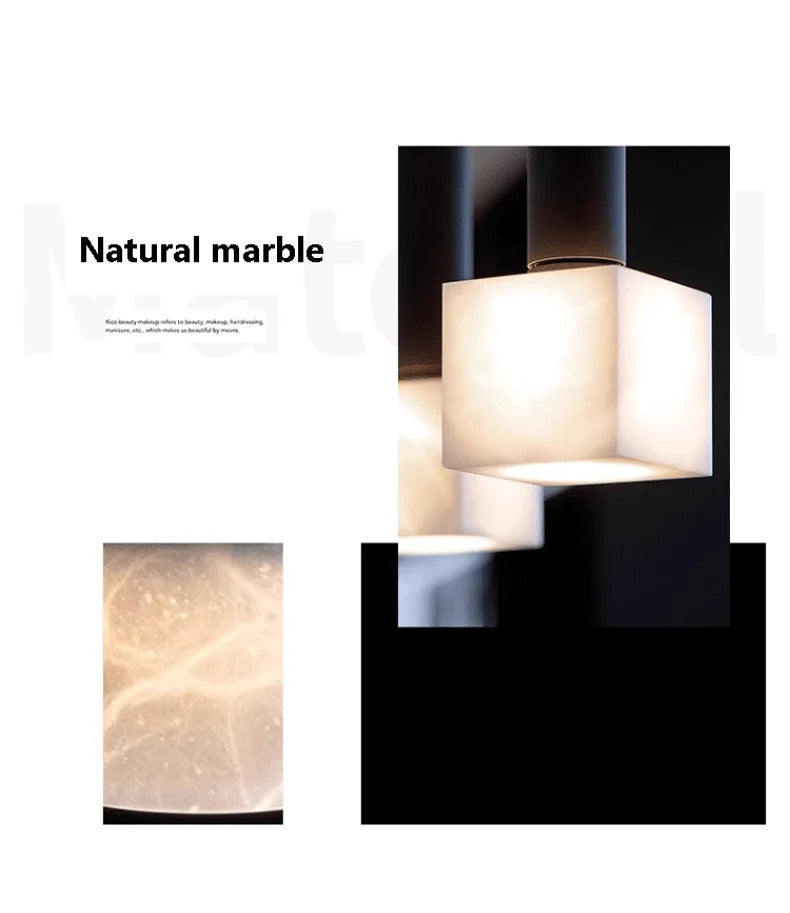 Marble living room corridor Small Chandelier Modern Simple Bedroom Bedside Pendant Light