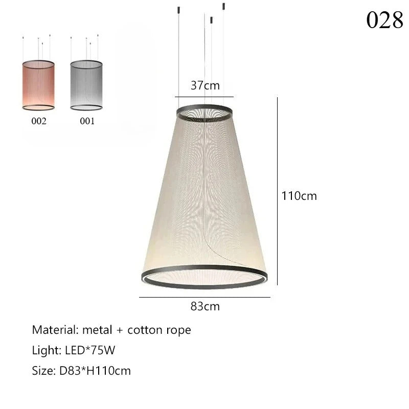 Spanish Tassel Chandelier Modern Villa Empty Stairs Living Dining Room Creative Chandelier