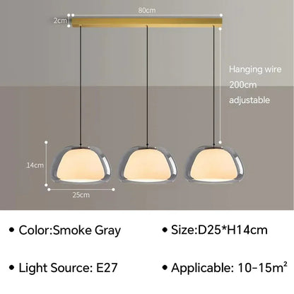 Danish Jelly Pendant lamp Bedroom bedside lamp