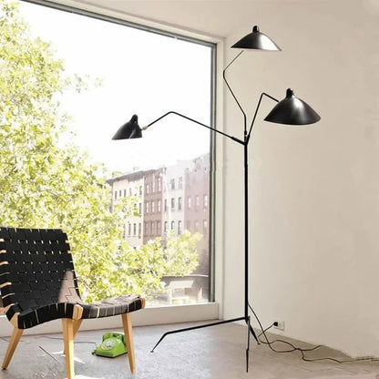 Serge Mouille floor lamp designer Living room Tripod Table lamp