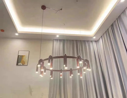 Nordic U-shaped Pendant lamp water pipe long strip Chandelier