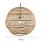 Natural Rattan wicker hanging lamp Chinese Style suspension