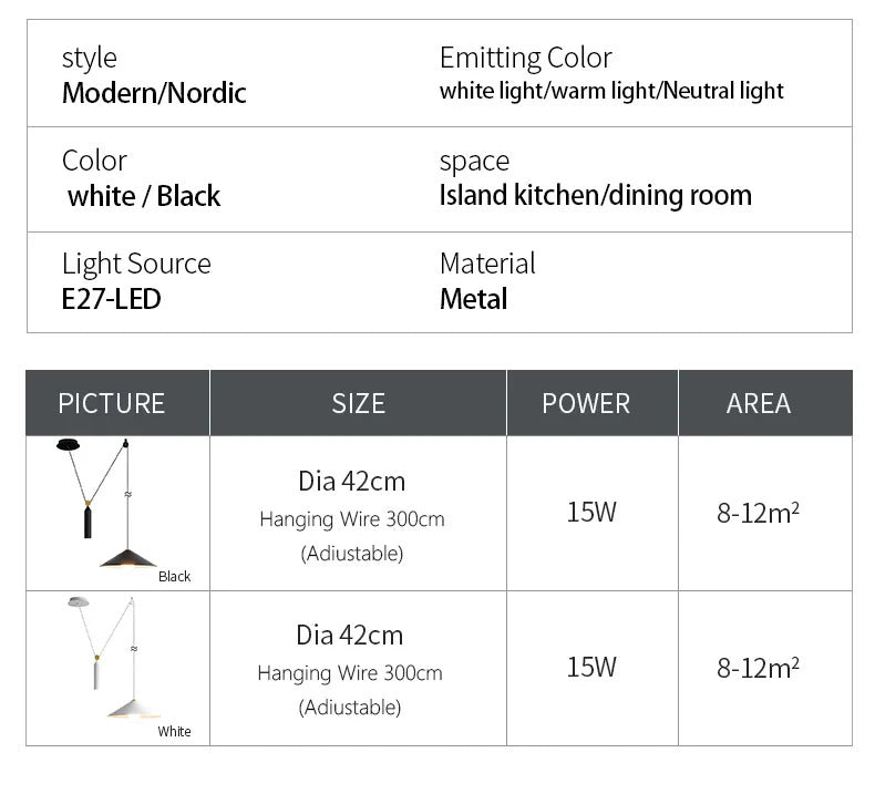 Modern minimalist Linear pendant light Nordic Industrial hanging light