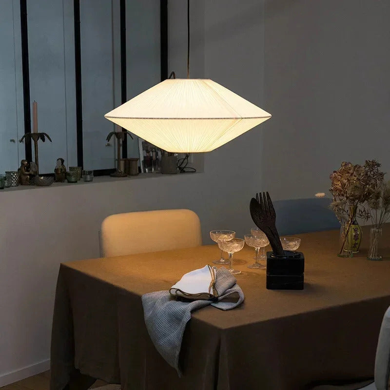 Brera Pendant Lamp Japanese Fabric Pendant Lamp Creative Dining Room B&B Ceiling Chandelier