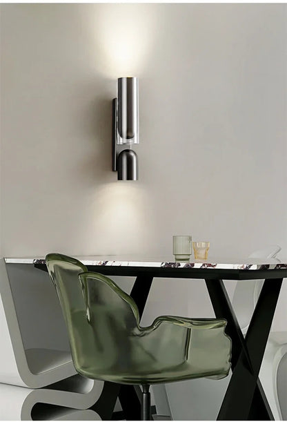 Bauhaus Italian wall lamp Modern minimalist Adjustable angle bedside night light