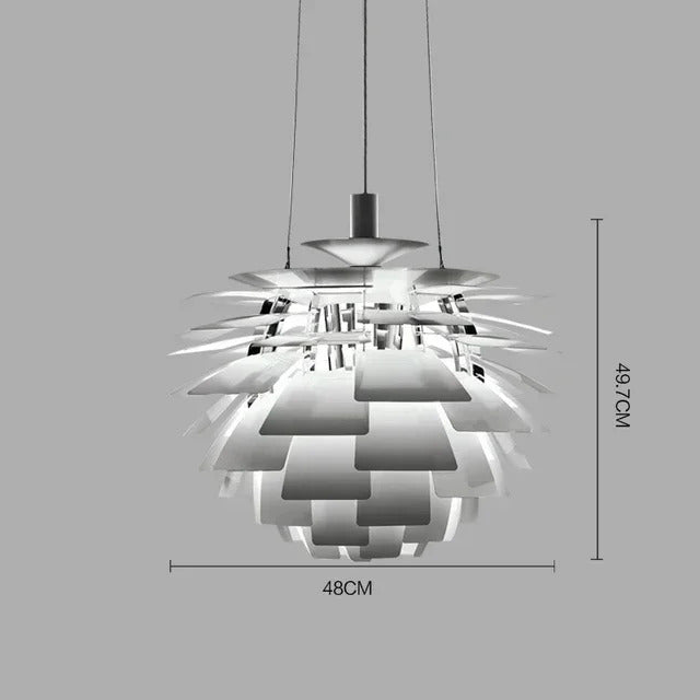 Denmark PH Pinecone Pendant Chandelier Aluminum LED Suspension Lamp