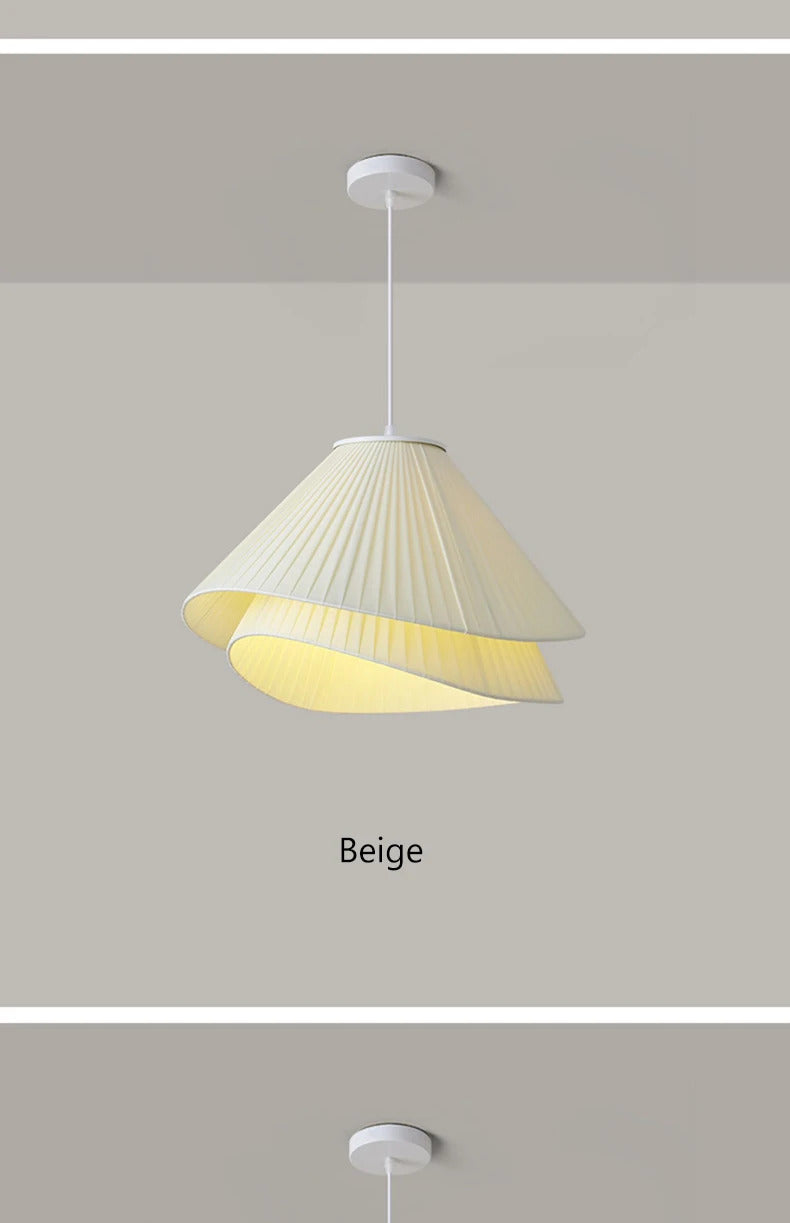 Lia Pendant lamp Nordic white fabric pendant light