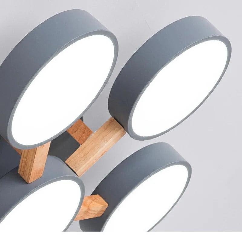 Modern Ceiling Lamp Bedroom Minimalist Wood Home Decor Lighting Fixtures