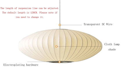 George nelson lamp Hall Dining room Pendent lamp