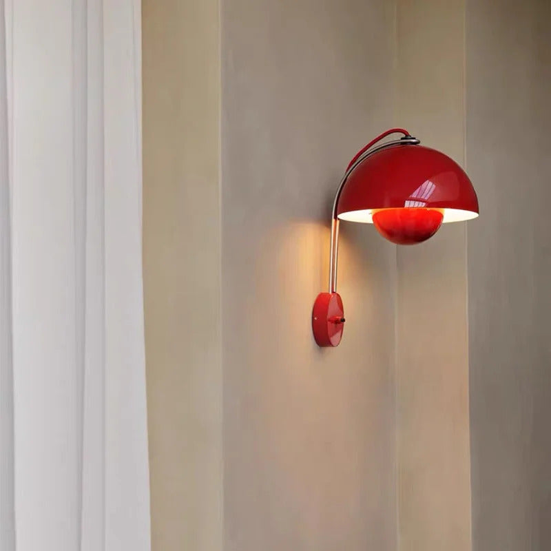 Nordic colorful Bud Wall Lamps Mushroom cute wall sconce bedside night light