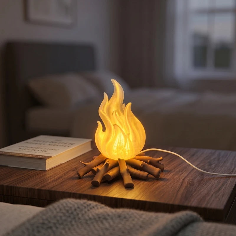 Warm Orange Glow Decor Lamp