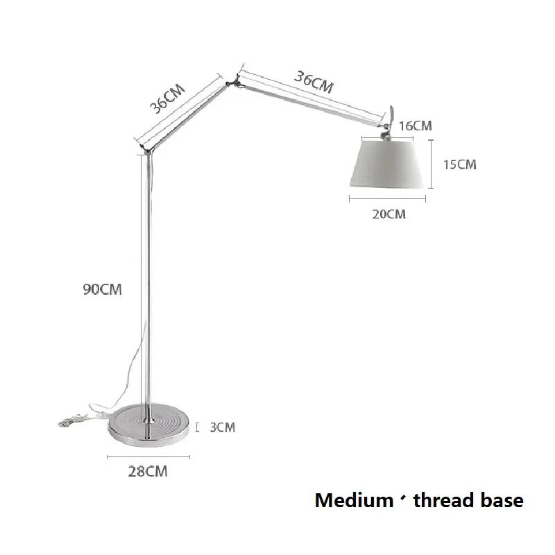 Tolomeo mega floor lamp Living Room Sofa LED Read Lights
