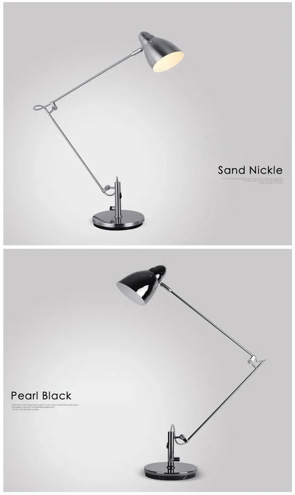 Swing Long Arm Table Lamp Flexible Adjustable Aluminum Desk Light with E27 Bulb led floor lamp