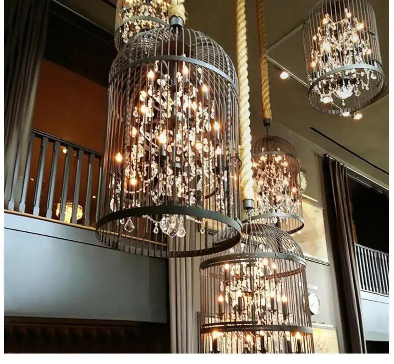 Retro Wrought Iron Chandelier Rustic Orb Chandelier