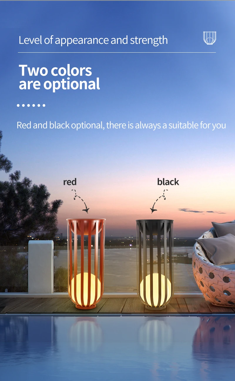 Outdoor Waterproof Lawn Lamps Solar Courtyard Balcony Garden Plant Flowerpot LED lamp