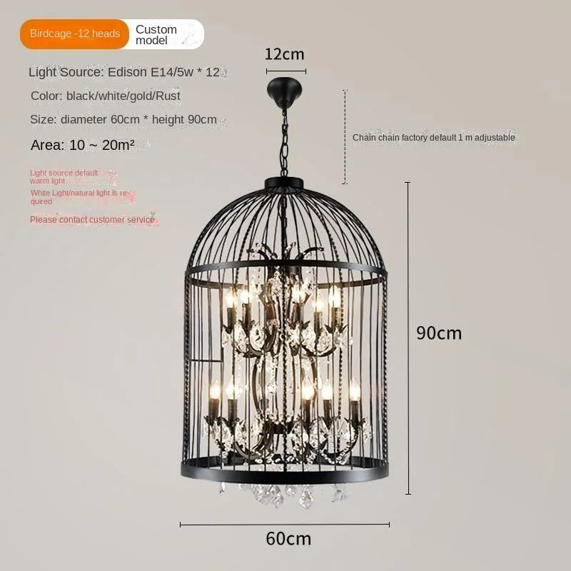 Retro Wrought Iron Chandelier Rustic Orb Chandelier
