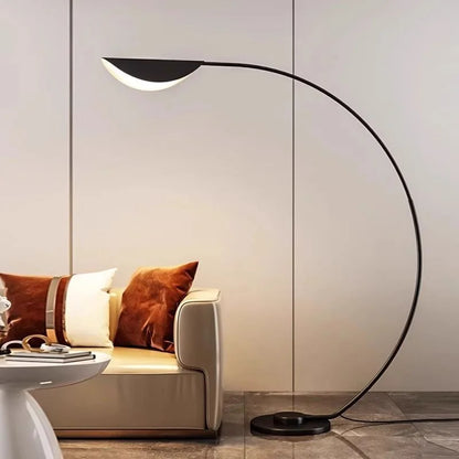 Modern Fishing floor Lamp Creative Black minimalist Living Room corner sofa standing light