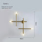 Nordic line Art Wall Lamp Modern Minimalist Creative Cross Shaped Sconce light