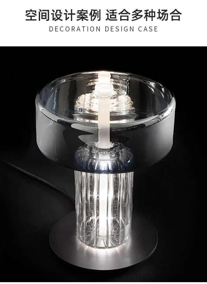 Living room designer desk lamp Nordic minimalist personality creative glass internet celebrity art bedside bedroom desk lamp