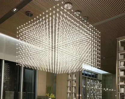 Modern Luxury Rectangular Chandelier LED Firefly Chandelier