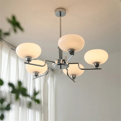 Mid century Bauhaus Chandeliers French Cream Style Pendant Lights