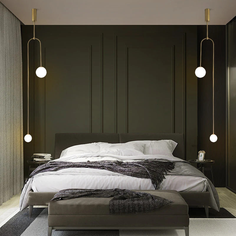 Black Gold Chandelier Pendant Nordic Modern lamp