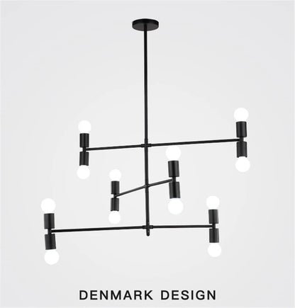 Atomium Chandeliers Post-modern Iron Art Creative Bamboo branching bubbles foyer chandelier