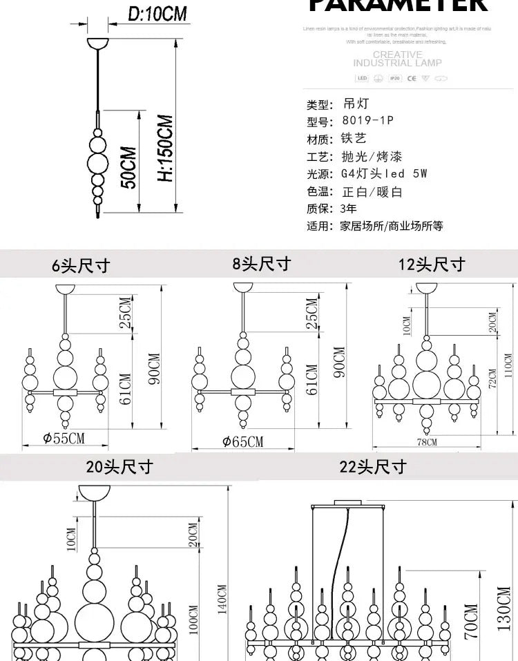 Luxury Living Room Black Chandelier Designer Tears From Moon Chandelier