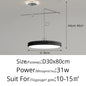 French Flying Saucer Pendant Light Creative Design Extendable Rotating Long Pole Lamp