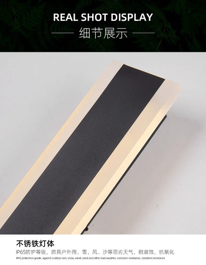 Outdoor Wall Lamps Waterproof Line Minimalist wall Lights Long Strip IP65 Wall Lights