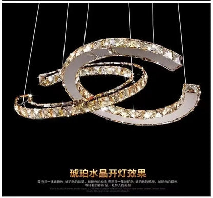 Modern Crystal Chandelier Simple Dining Room Chandelier Home Decoration hanging light fixtures