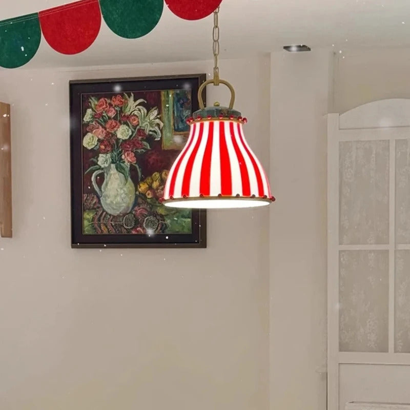 American Circus Style Chandeliers Glass Lampshade Led Pendant Lights
