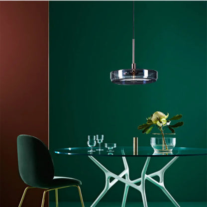 Modern blue pendant light Simple Nordic glass pendant light