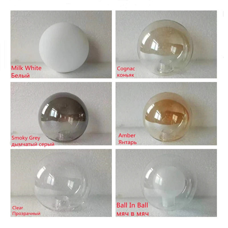 Nordic Round chandelier Glass Ball Chandeliers Living room ring scandinavian lamp fixtures